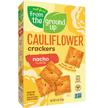 From The Ground Up - Cauliflower Crackers (6 x 4oz)