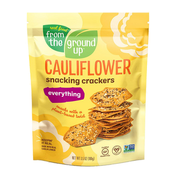 From The Ground Up -  Cauliflower Snacking Crackers (6 x 3.5oz)
