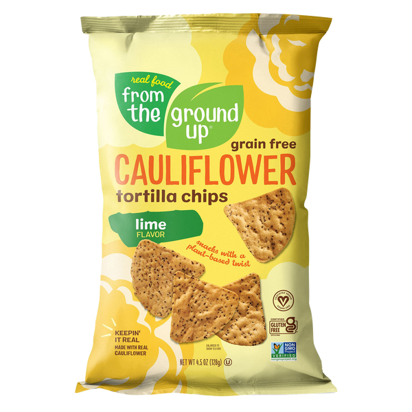 From The Ground Up - Cauliflower Tortilla Chips (12 x 4.5oz)