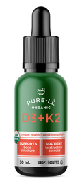 PURE-LE - Vitamin D3 + K2 Drops 30ml