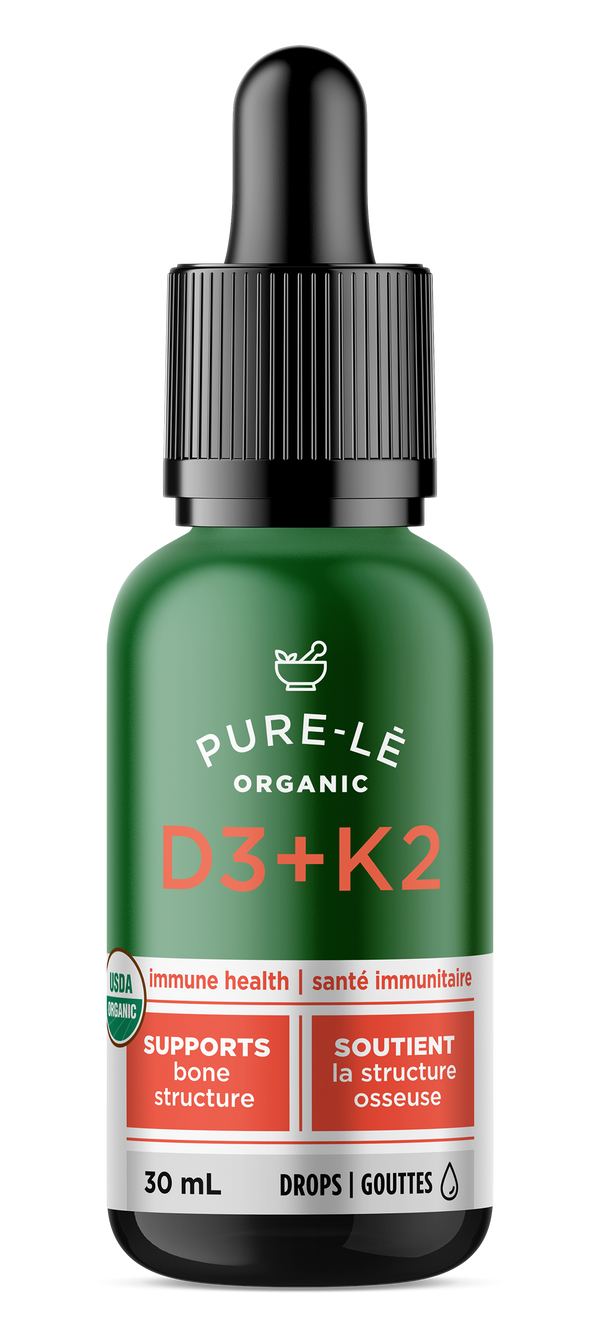 PURE-LE - Vitamin D3 + K2 Drops 30ml