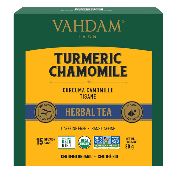 VAHDAM - Turmeric Chamomile Tea 6 x 15ct