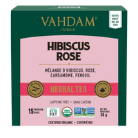 VAHDAM - Hibiscus Rose Herbal Tea 6 x 15ct