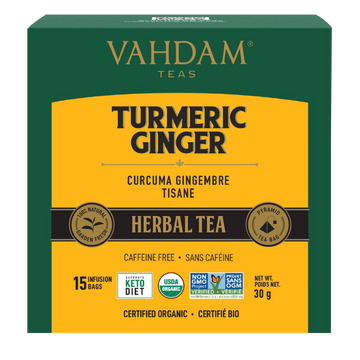 VAHDAM - Turmeric Ginger Tea 6 x 15ct