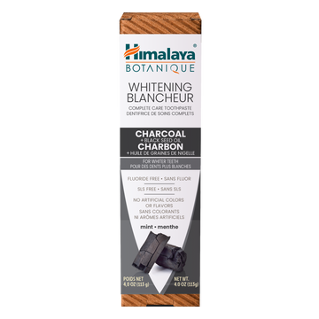 Himalaya Botanique WHT Charcoal + Black Seed Oil TP Mint 113g